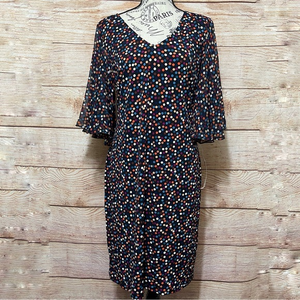 IVY Road Flutter Sleeve Polka‎ Dot Dress MSK
